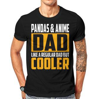 Pandas And Anime Dad Like A Regular Dad But Cooler Gift For Mens Gift For Women Men T-shirt Crewneck Short Sleeve | Mazezy AU