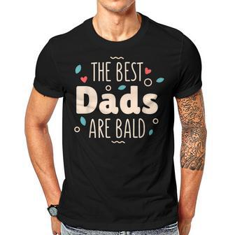 The Best Dads Are Bald Alopecia Awareness And Bald Daddy Gift For Mens Gift For Women Men T-shirt Crewneck Short Sleeve | Mazezy