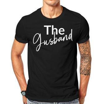 The Gusband Gay Husband Relationship Friends Funny Saying Gift For Women Men T-shirt Crewneck Short Sleeve | Mazezy