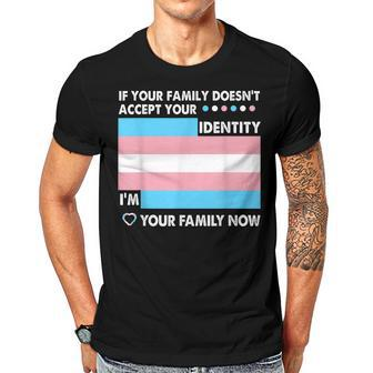 Transgender Support Funny Trans Dad Mom Lgbt Ally Pride Flag Gift For Women Men T-shirt Crewneck Short Sleeve | Mazezy