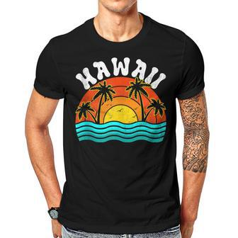 Vintage Hawaii Retro Hawaiian Dad Mom Summer Family Gift For Women Men T-shirt Crewneck Short Sleeve | Mazezy