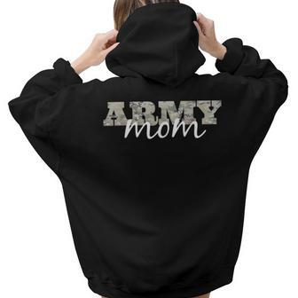 Army Mom For Her Us Military Pride Women Hoodie Back Print | Mazezy