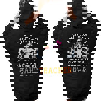 You Cant Scare Me Im A Teacher Halloween Ghost Halloween Ghost Women Hoodie Back Print | Mazezy