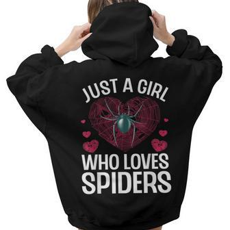 Cool Spider For Women Girls Tarantula Spider Lover Women Hoodie Back Print | Mazezy UK