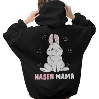 Cute Bunny Easter Rabbit Mum Rabbit Mum  Gift For Women Hoodie Words Graphic Back Print Hoodie Gift For Teen Girls Women