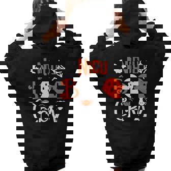Cute Halloween Nicu Nurse Boo Crew Nursing Novelty Women Hoodie Back Print | Mazezy