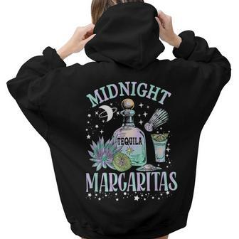 Midnight Margaritas Tequila With Lime Drinkin Witch Wizard Tequila Women Hoodie Back Print | Mazezy