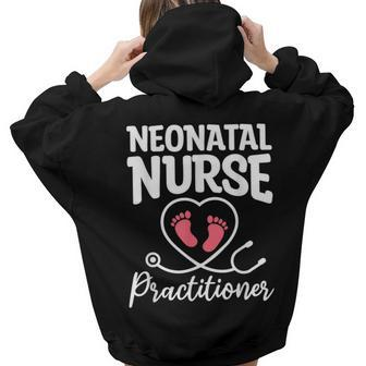 Neonatal Nurse Practitioner Nicu Nurses Rn Women Hoodie Back Print | Mazezy