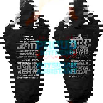 Proud Boyfriend Physician Assistant Quote Girlfriend Women Hoodie Back Print | Mazezy