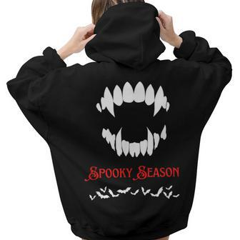Vampire Th Halloween Spooky Season Goth And Gothic Women Hoodie Back Print | Mazezy