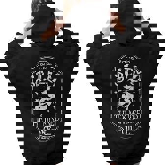 Vintage Retro Salem 1692 They Missed One Halloween Witch Women Hoodie Back Print | Mazezy