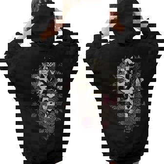 Witch Sisters Vintage Spooky Vibes Halloween Party Halloween Women Hoodie Back Print | Mazezy