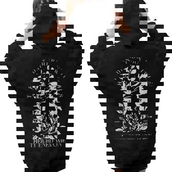 They Didn't Burn Witches They Burned Halloween Cat Women Hoodie Back Print | Mazezy