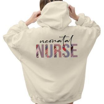 Neonatal Icu Nurse Nicu Nurse Newborn Baby Nursing Women Hoodie Back Print | Mazezy