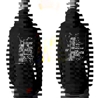 100 Magical Days Of School Star Wizard Back Print Hoodie | Mazezy