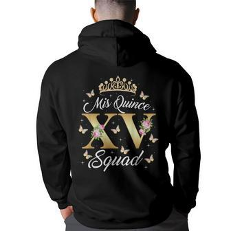 15 Y Old Birthday Mis Quince Squad Mexican Quinceanera Hoodie Back Print - Monsterry