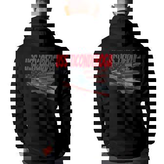 Aircraft Carrier Uss Ticonderoga Cv-14 Grandpa Dad Son Back Print Hoodie - Thegiftio