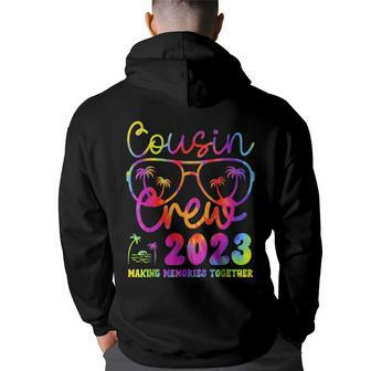 Cousin Crew 2023 Summer Vacation Beach Family Trip Matching Vacation Funny Gifts Back Print Hoodie | Mazezy