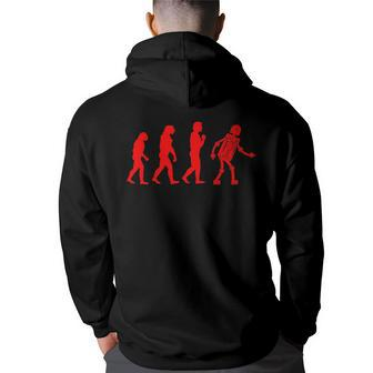Cute Funny Evolution To Robot Machine Electronics Lover Gift Electronics Funny Gifts Back Print Hoodie | Mazezy