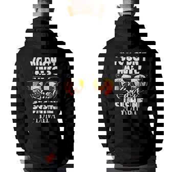 Florida You Dont Have To Shovel Sunshine Miami Gift Florida Gifts & Merchandise Funny Gifts Back Print Hoodie | Mazezy
