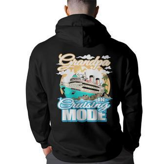 Grandpa In Cruising Mode - Vacation Boat Trip And Family Grandpa Funny Gifts Back Print Hoodie | Mazezy