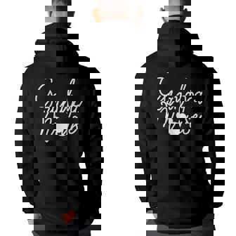 Grandpa Mouse For Fathers Day Men Vacation Mode Grandpa Funny Gifts Back Print Hoodie | Mazezy