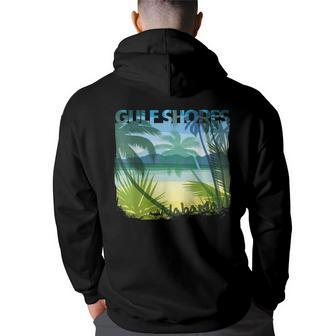 Gulf Shores Alabama Beach Summer Matching Family Palms Tree Summer Funny Gifts Back Print Hoodie | Mazezy