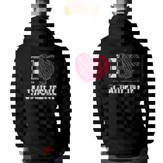 I Heart Jacqueline First Name I Love Jacqueline Personalized Hoodie Back Print | Mazezy