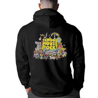 House Rock School Animated Cartoons Back To School Vintage Hoodie Back Print - Thegiftio UK