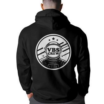 I Love Vbs 2023 Space Vacation Bible School Astronaut Back Print Hoodie - Thegiftio UK
