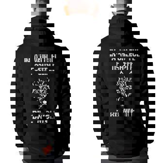 In A World Full Of Sheeple Be A Wolf Free Thinking Cool Gifts For Wolf Lovers Funny Gifts Back Print Hoodie | Mazezy
