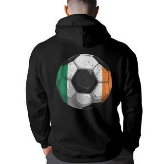 Ireland Soccer Irish Flag Boys Kids Back Print Hoodie - Thegiftio UK