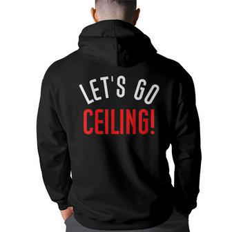 Lets Go Ceiling Fan Halloween Costume Halloween Funny Gifts Back Print Hoodie | Mazezy