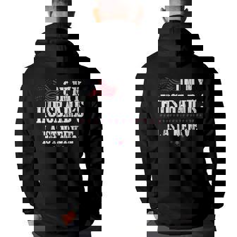 On My Husbands Last Nerve Funny On My Husbands Last Nerve Back Print Hoodie | Mazezy