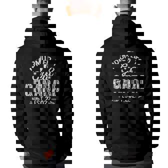 Promoted To Great Grandad 2022 Fathers Day New Grandpa Grandpa Funny Gifts Back Print Hoodie | Mazezy