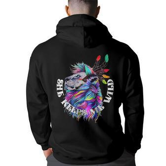 She Keeps Me Wild Couples Love Quotes Quotes Back Print Hoodie | Mazezy