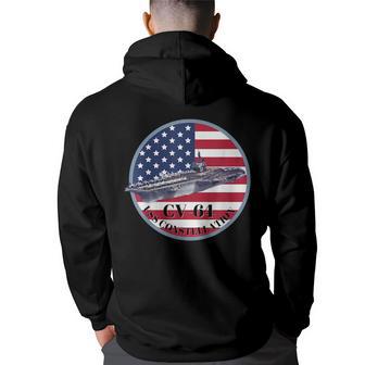 Uss Constellation Cv-64 Air Craft Carrier Back Print Hoodie - Thegiftio UK