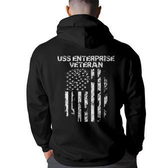 Uss Enterprise Veteran Back Print Hoodie - Thegiftio UK