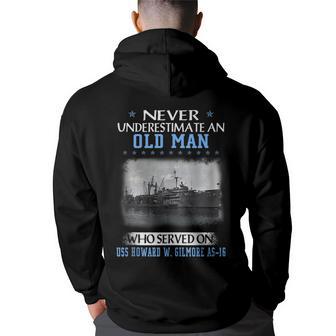 Uss Howard W Gilmore As-16 Veterans Day Father Day Gift Back Print Hoodie - Thegiftio UK