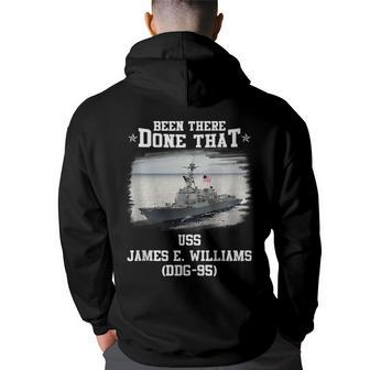 Uss James E Williams Ddg-95 Veterans Day Father Day Gift Back Print Hoodie - Thegiftio UK