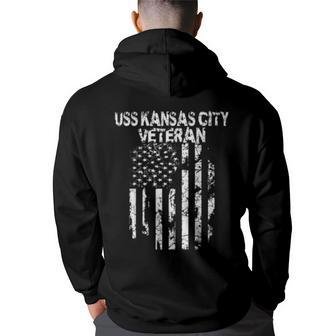 Uss Kansas City Veterans  Back Print Hoodie