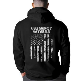 Uss Mercy Veteran  Back Print Hoodie