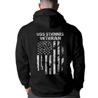 Uss Stennis Veteran Back Print Hoodie - Thegiftio UK