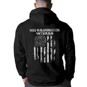 Uss Washington Veteran Back Print Hoodie - Thegiftio UK