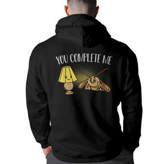 You Complete Me Moth Meme Mole Lamp Gift Meme Funny Gifts Back Print Hoodie | Mazezy