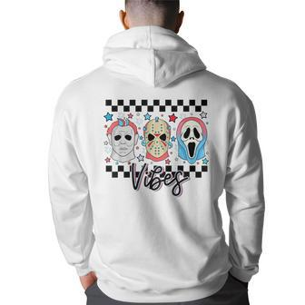 4Th Of July Vibes America Killing It Since 1776 Checked IT Funny Gifts Back Print Hoodie | Mazezy