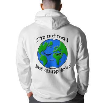 Earth Day Climate Change Global Warming Vintage 90S Design 90S Vintage Designs Funny Gifts Back Print Hoodie | Mazezy