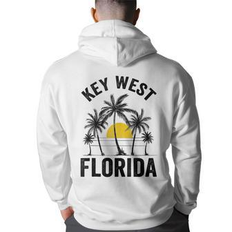Key West Beach Souvenir T Florida 2021 Vacation Family Florida Gifts & Merchandise Funny Gifts Back Print Hoodie | Mazezy
