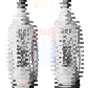 Shake And Bake Funny Couple Matching 4Th Of July Shake Back Print Hoodie - Thegiftio UK