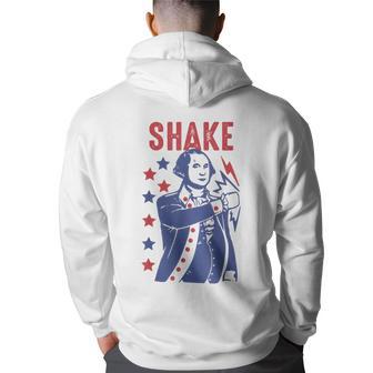 Shake And Bake Funny Couple Matching 4Th Of July Shake Back Print Hoodie - Thegiftio UK